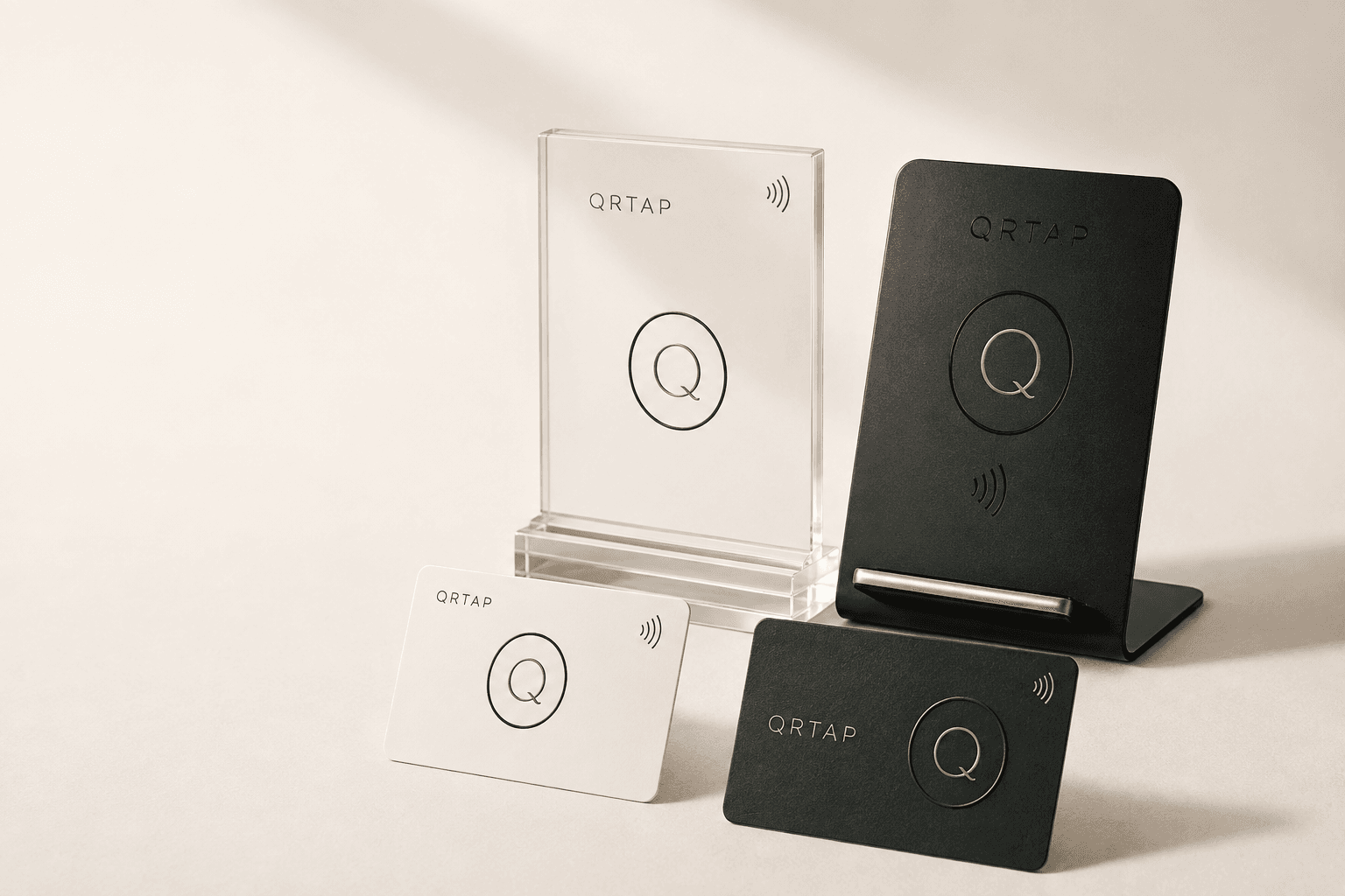 QRTAP products ready to personalise
