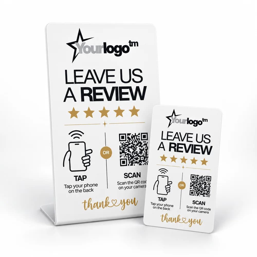 Personalised QRTAP Review Stand